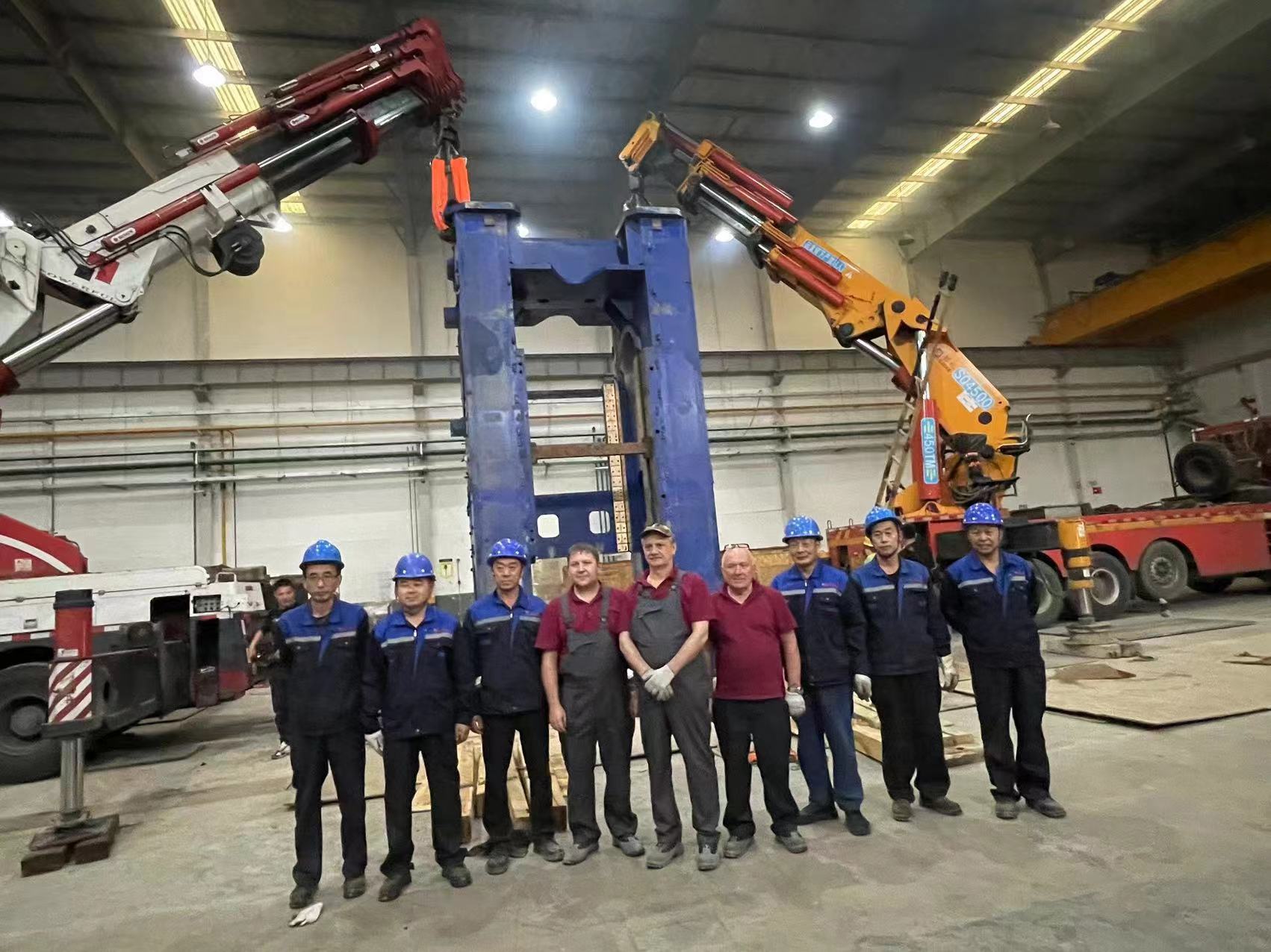 Russian TMP 6500T hot die forging installation